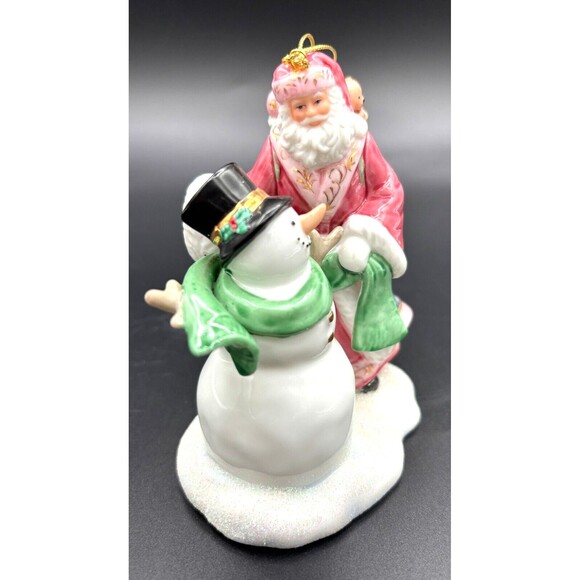 Thomas Kinkade Lighted Figurine Spirit of Winter's Glow Bone China 2004 Bradford - Picture 4 of 12